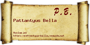 Pattantyus Bella névjegykártya